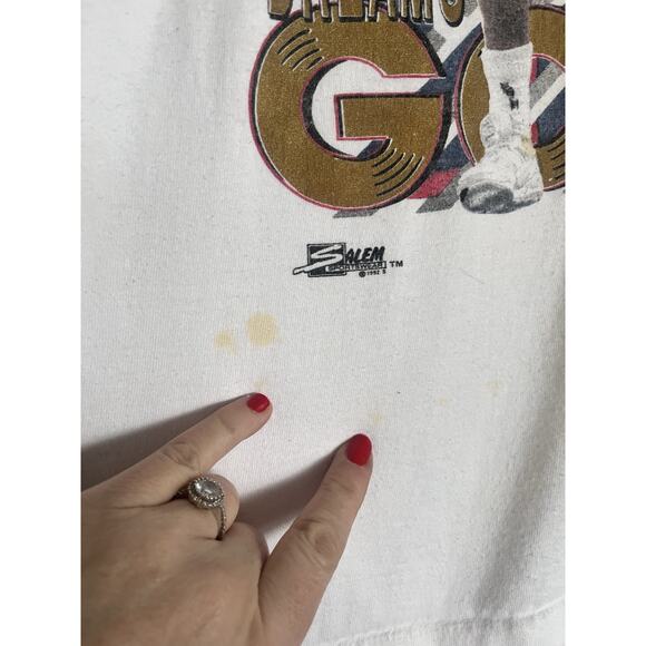 Vintage Clyde Drexler 90s 1992 USA Olympic USA Basketball Dream Team T-Shirt XL - Picture 5 of 14